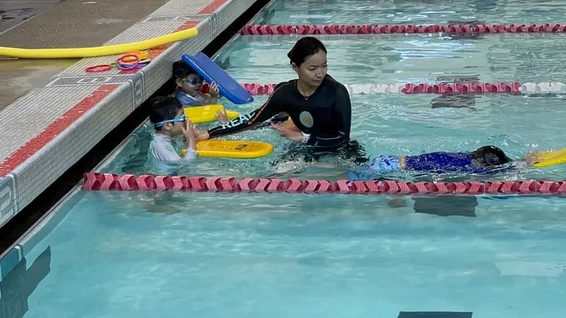 Children at Tina's Swim Camp